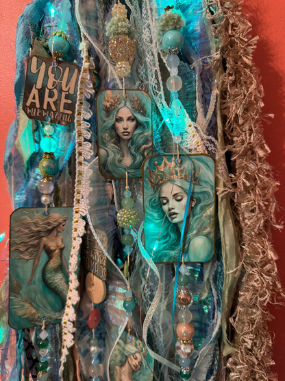 Mermaid glow in the dark home decore “Charmed Tassel”