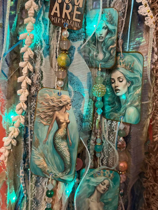 Mermaid glow in the dark home decore “Charmed Tassel”