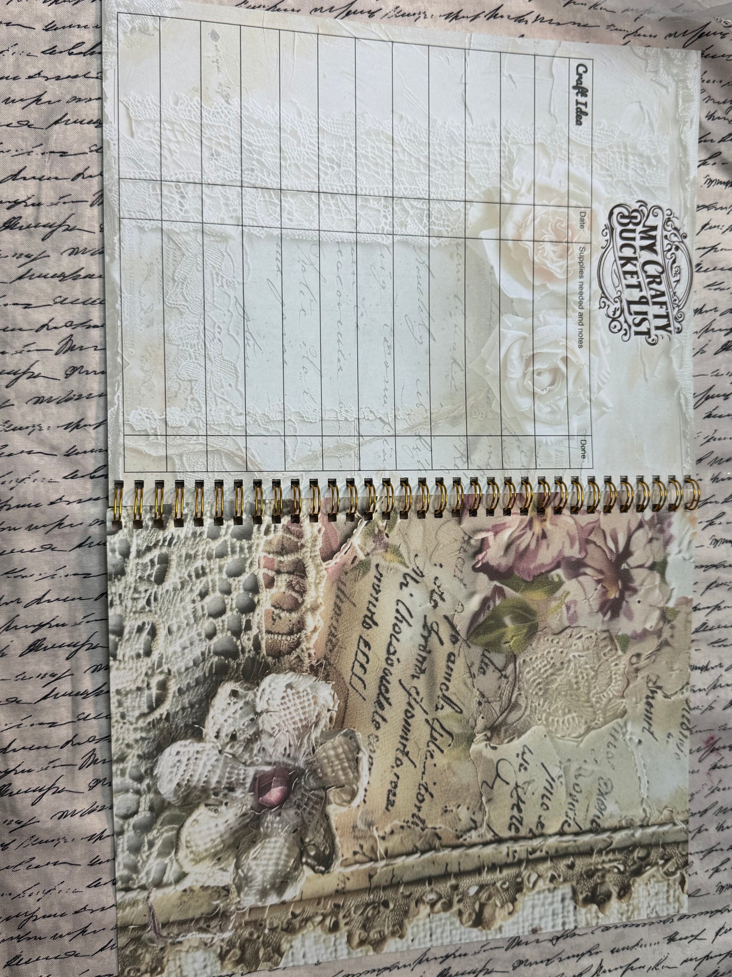 My crafty Bucket list Journal