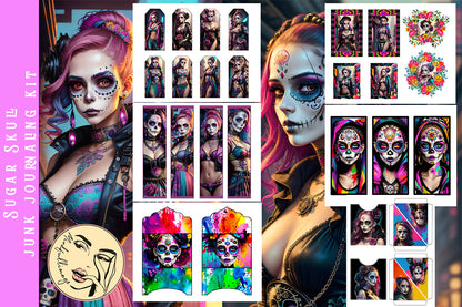Sugar Skull Junk Junk journaling kit
