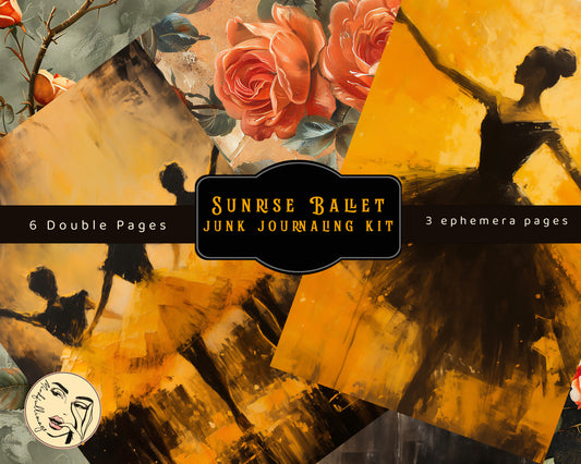 Sunrise Ballet Junk journaling kit