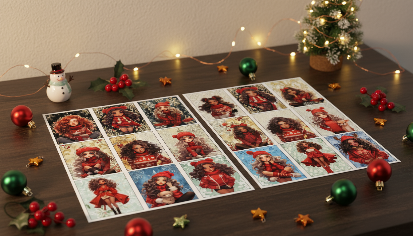 Winter Alure ATC/ Junk journaling cards