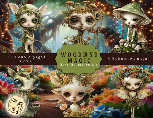 Woodland Magic Junk Journaling kit