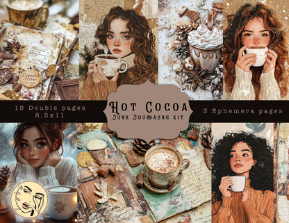 Hot Cocoa Junk Journaling Kit