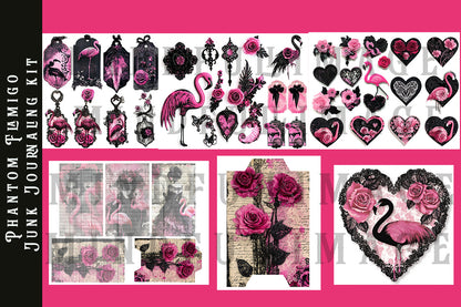 Phantom Flamingo Junk Journaling kit