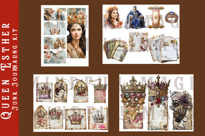 Queen Esther Junk journaling kit and prayer journal