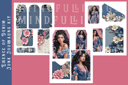 Essence Of Denim Junk Journaling Kit