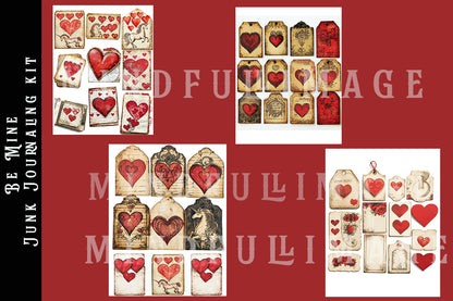 Be Mine Junk journaling kit