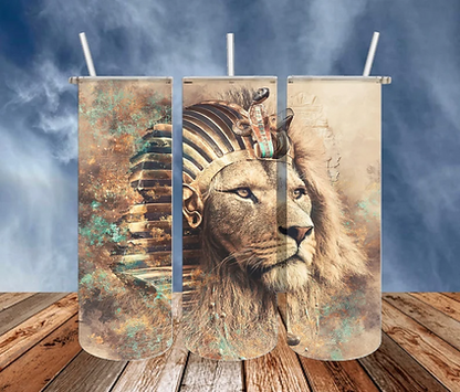 Egyptian lion king 20 oz tumbler
