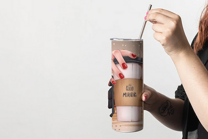 Good morning coffee queen 20 oz tumbler