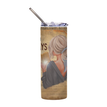 Love reading 20 oz tumbler