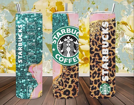 Starbucks graphic leopard print 20 oz tumbler