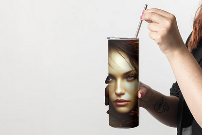 Beautiful face 20 oz tumbler