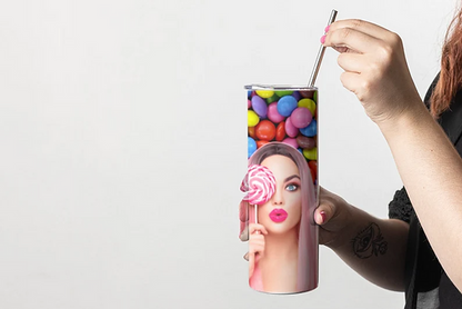Candy babe 20 oz tumbler
