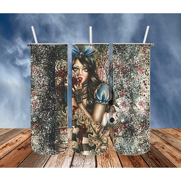 Grunge Alice 20 oz tumbler