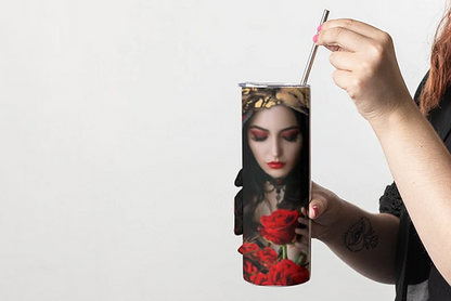 Roses beautiful face 20 oz tumbler